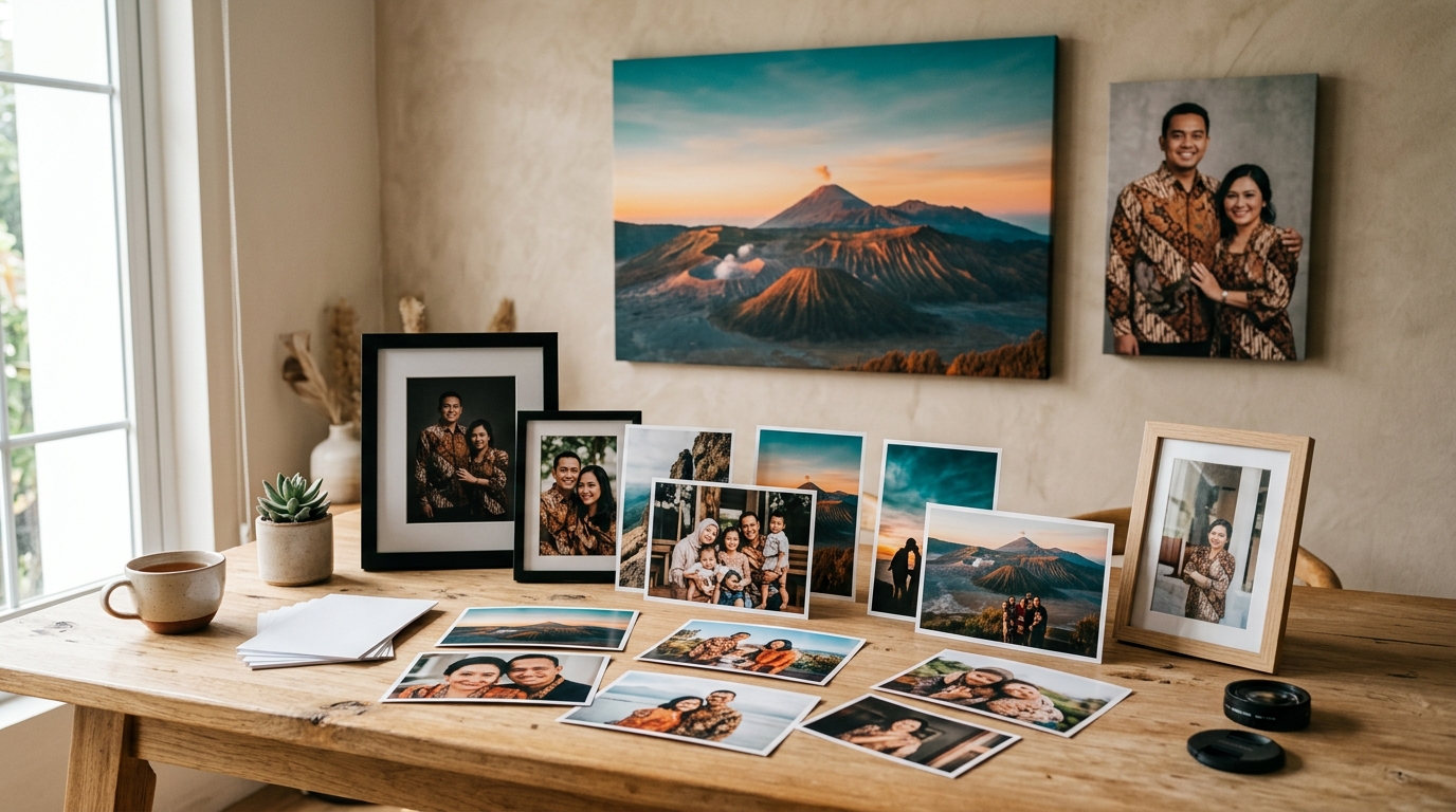 Koleksi cetakan foto premium Alifa Digital Printing